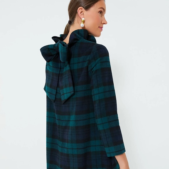 NWT Tuckernuck Daphne Dress in Blackwatch Plaid Size XL - Picture 5 of 11